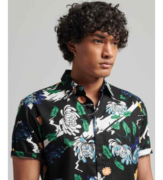 Superdry Camicia hawaiana blu scuro