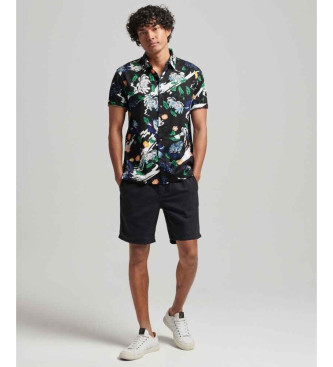 Superdry Hawaiian shirt navy