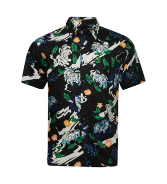 Superdry Camisa hawaiana marino