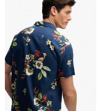 Superdry Camisa Hawaiian marinho
