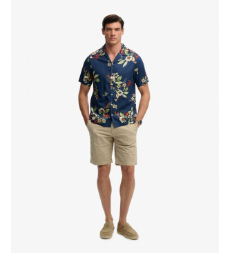 Superdry Camisa Hawaiian marinho