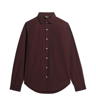 Superdry Burgundy casual shirt met lange mouwen