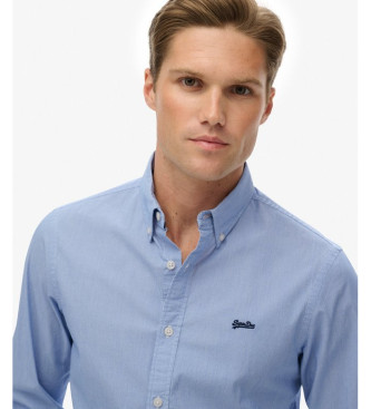 Superdry Essentials Lightweight Slim Fitted Shirt azul