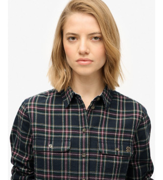 Superdry Lumberjack navy shirt