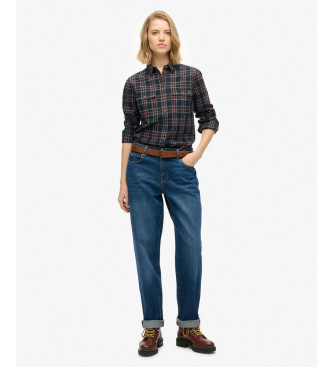 Superdry Lumberjack navy shirt