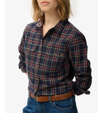 Superdry Lumberjack navy shirt