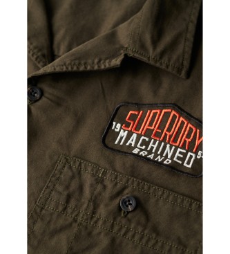 Superdry Mechaniker grnes Hemd