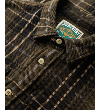 Superdry Camisa Merchant Heavy verde