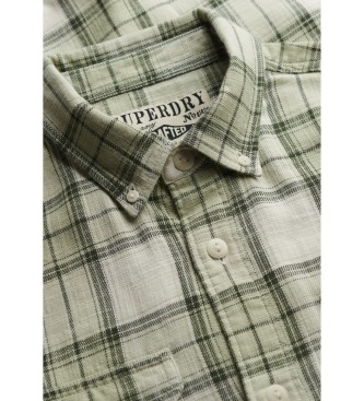 Superdry Merchant Lite Check Shirt vert