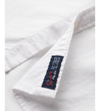 Superdry Camisa oxford de manga curta branca