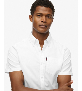 Superdry Koszula Oxford z krótkim rękawem biała
