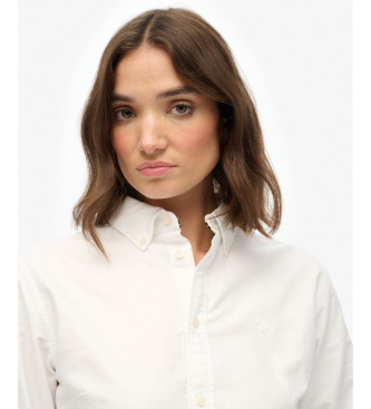 Superdry Slim fit oxfordskjorte hvid