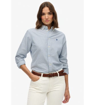 Superdry Slim fit oxford shirt blue
