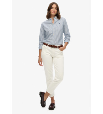 Superdry Slim fit oxford shirt blue