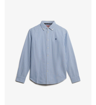 Superdry Chemise slim oxford bleu