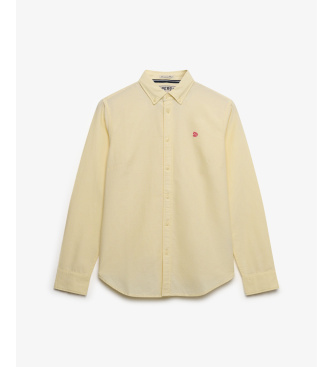Superdry Camicia Oxford slim fit gialla