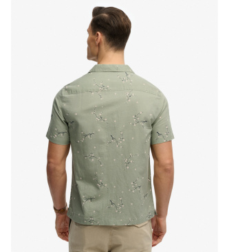 Superdry Gr�n skjorte med tryk