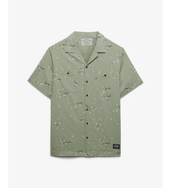 Superdry Gr�n skjorte med tryk