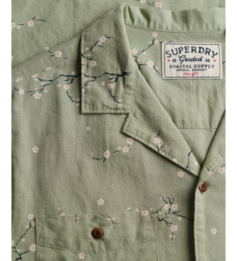Superdry Gr�n skjorte med tryk