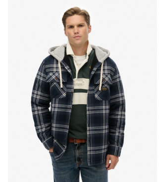 Superdry Jacket Surplus Hooded Check navy