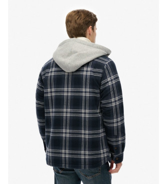 Superdry Jacket Surplus Hooded Check navy