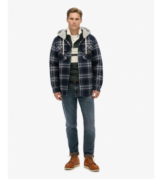 Superdry Jacket Surplus Hooded Check navy