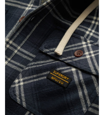 Superdry Jacket Surplus Hooded Check navy