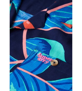 Superdry Camisa Beach Resort azul-marinho