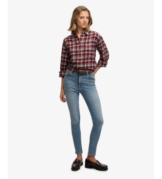 Superdry Chemise Check Flannel Relaxed bordeaux