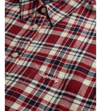 Superdry Chemise Check Flannel Relaxed bordeaux