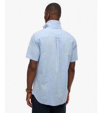 Superdry Camisa City Cotton Linen azul