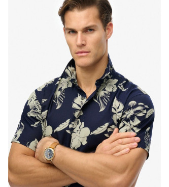 Superdry Blaues Hemd mit Hawaii-Print