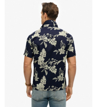 Superdry Blaues Hemd mit Hawaii-Print