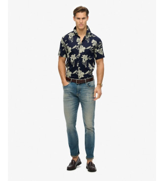 Superdry Blaues Hemd mit Hawaii-Print