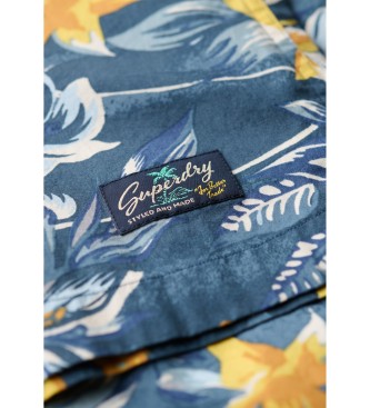 Superdry Blue Hawaiian print shirt