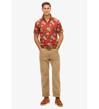 Superdry Hawaii-Hemd rot