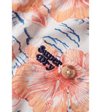 Superdry Camicia con logo vintage Beach Resort rosa