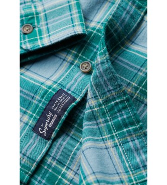 Superdry Green vintage check shirt