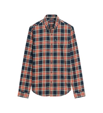 Superdry Vintage navy checked shirt