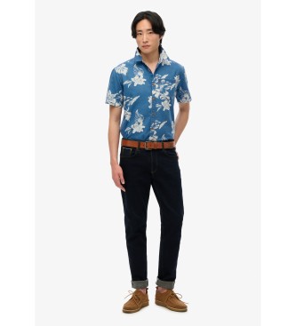 Superdry Loom blaues Hemd