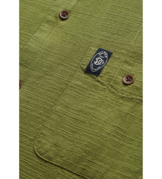 Superdry Maglietta a maniche corte con trama verde Merchant Store