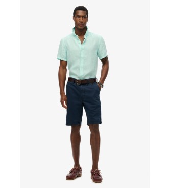 Superdry Kurzrmeliges Leinenhemd Vacation grn