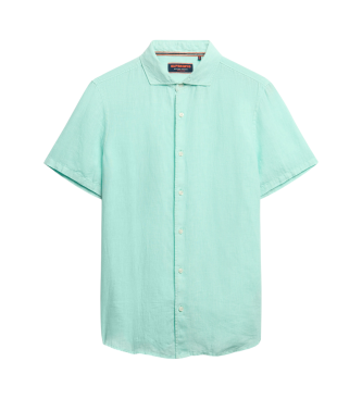 Superdry Kurzrmeliges Leinenhemd Vacation grn