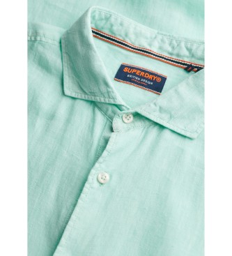 Superdry Kurzrmeliges Leinenhemd Vacation grn