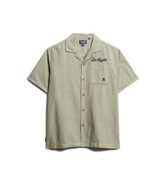 Superdry Camisa de manga corta Resort verde