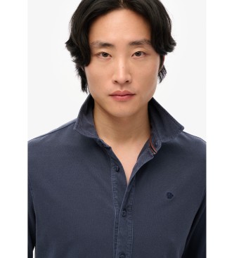 Superdry Camisa de piqu Vintage desgastada marino