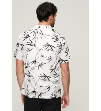 Superdry Camisa de playa de manga corta blanco