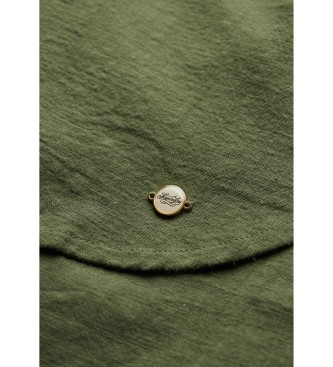 Superdry Camicia da spiaggia lunga verde Ibiza