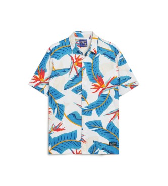 Superdry Hawaiian shirt white
