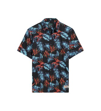 Superdry Camicia hawaiana blu scuro